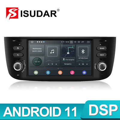 1 Din Android 11 Kontrol Suara Radio Mobil 4G Untuk Fiat Grande Punto Evo